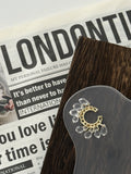 Gold Faceted Clear Crystal Fringe Cluster Ear Cuff - CW1EARCUFF00123 | Wholesale Stainless Steel Jewelry Catwalk Jewellery Europe