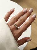 CW1RING0030-gold-cz-pave-bar-link-ring-catwalkjewellery wholesale jewelry RINGS Catwalk Jewellery Europe