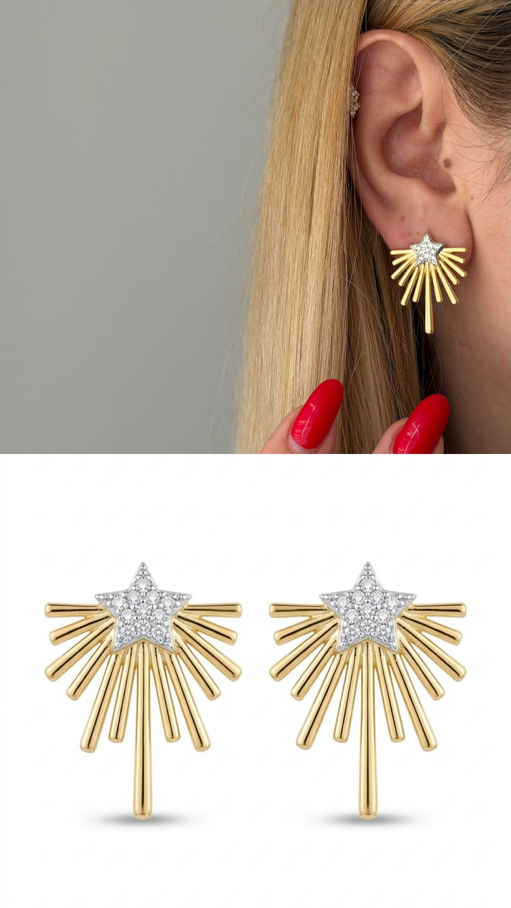 14K Gold Plated Cubic Zirconia Vip 14k earrings  – Catwalk Jewellery wholesale jewelry VIP 14K EARRINGS  Catwalk Jewellery Europe