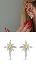 Two-Tone Cubic Zirconia Vip 14k earrings  – Catwalk Jewellery wholesale jewelry VIP 14K EARRINGS  Catwalk Jewellery Europe
