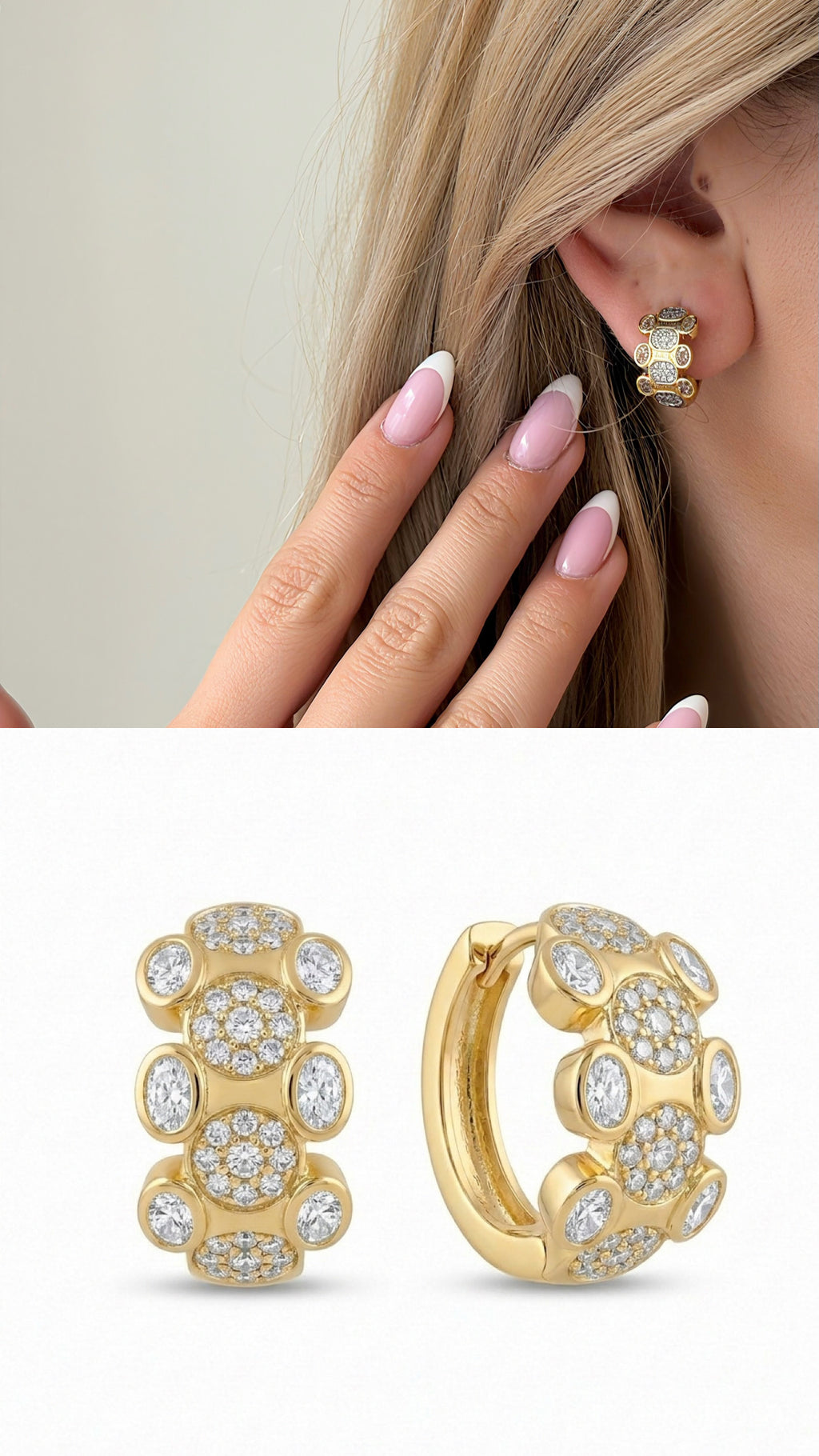 14K Gold Plated Cubic Zirconia Vip 14k earrings  – Catwalk Jewellery wholesale jewelry VIP 14K EARRINGS  Catwalk Jewellery Europe