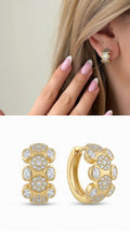 14K Gold Plated Cubic Zirconia Vip 14k earrings  – Catwalk Jewellery wholesale jewelry VIP 14K EARRINGS  Catwalk Jewellery Europe
