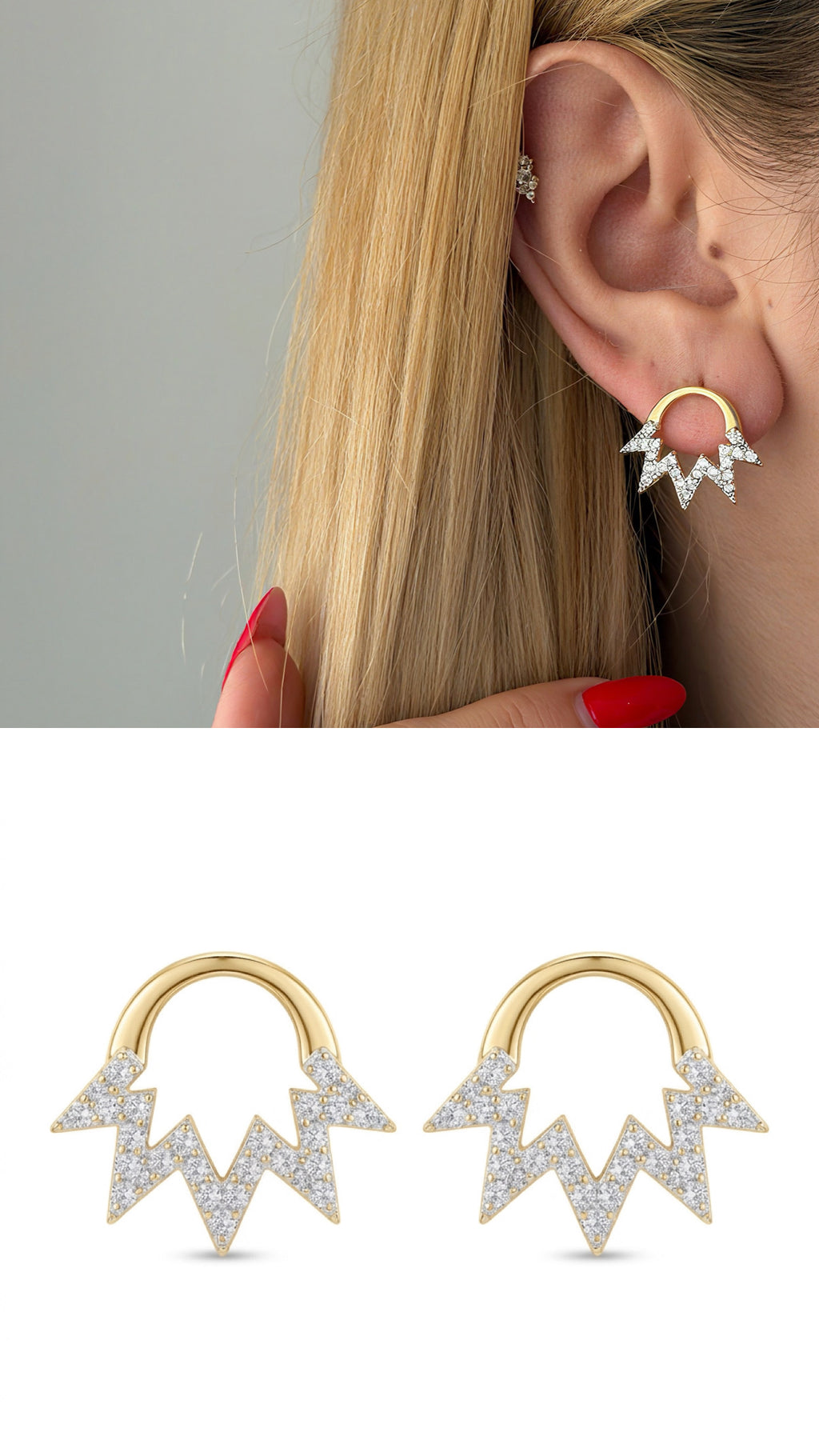 14K Gold Plated Cubic Zirconia Vip 14k earrings  – Catwalk Jewellery wholesale jewelry VIP 14K EARRINGS  Catwalk Jewellery Europe