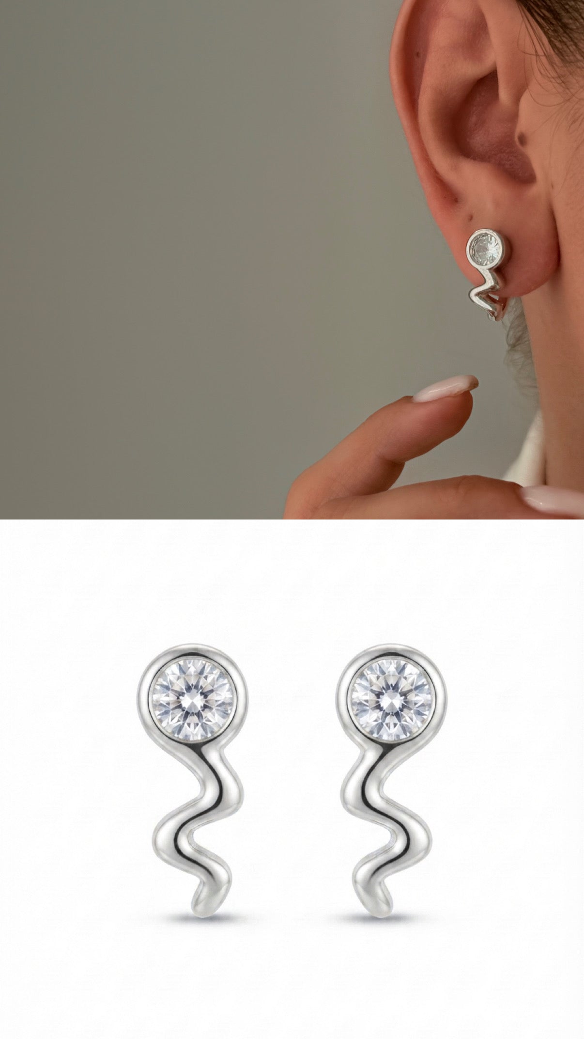 Rhodium Plated Cubic Zirconia Vip 14k earrings  – Catwalk Jewellery wholesale jewelry VIP 14K EARRINGS  Catwalk Jewellery Europe