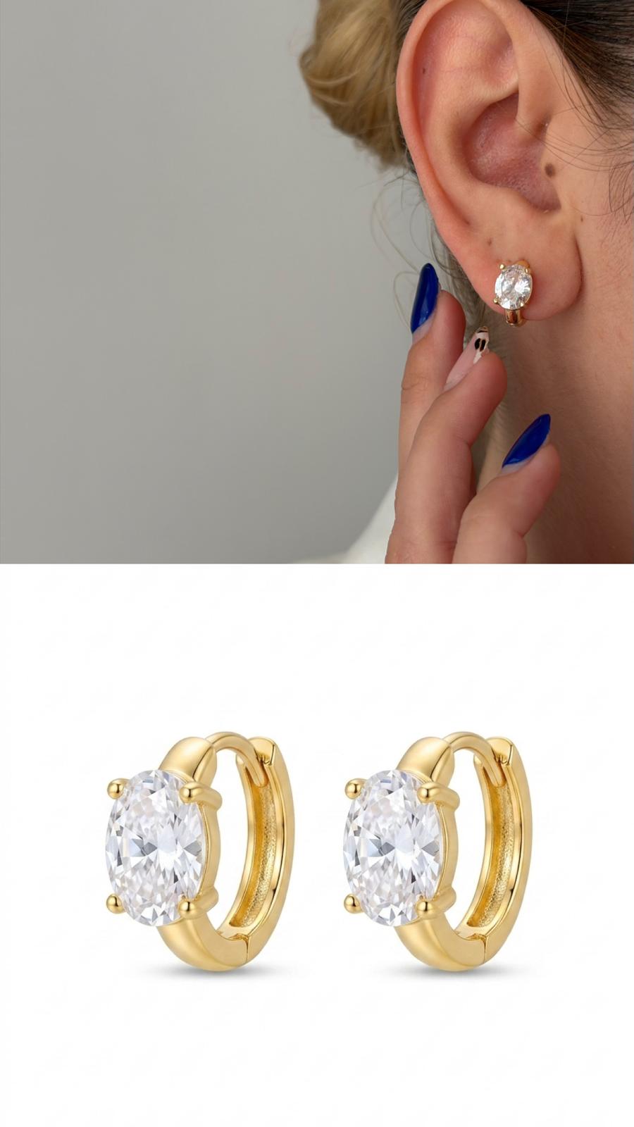 Rhodium Plated Cubic Zirconia Vip 14k earrings  – Catwalk Jewellery wholesale jewelry VIP 14K EARRINGS  Catwalk Jewellery Europe