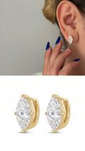 CW1VPEARNG0055-gold-round-cz-solitaire-huggie-earrings-catwalkjewellery wholesale jewelry VIP 14K EARRINGS  Catwalk Jewellery Europe