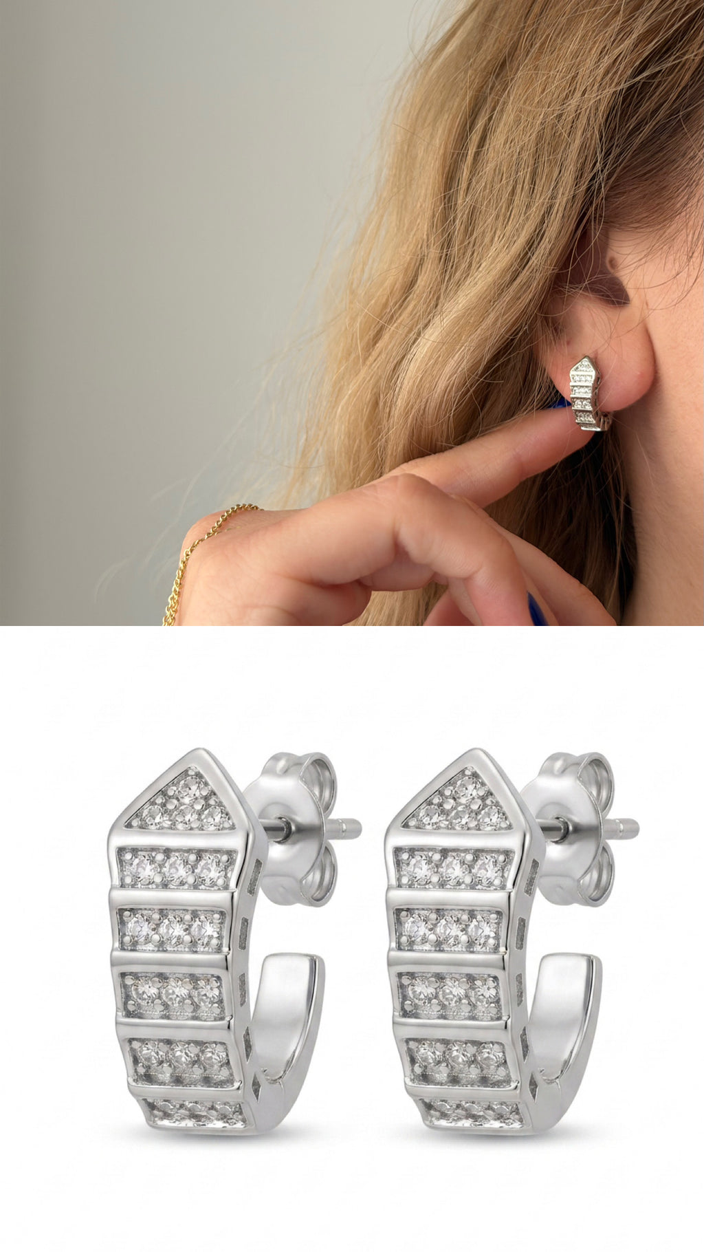 14K Gold Plated Cubic Zirconia Vip 14k earrings  – Catwalk Jewellery wholesale jewelry VIP 14K EARRINGS  Catwalk Jewellery Europe