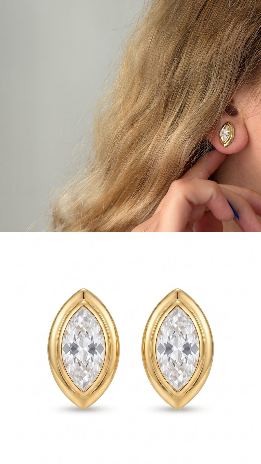 14K Gold Plated Cubic Zirconia Vip 14k earrings  – Catwalk Jewellery wholesale jewelry VIP 14K EARRINGS  Catwalk Jewellery Europe