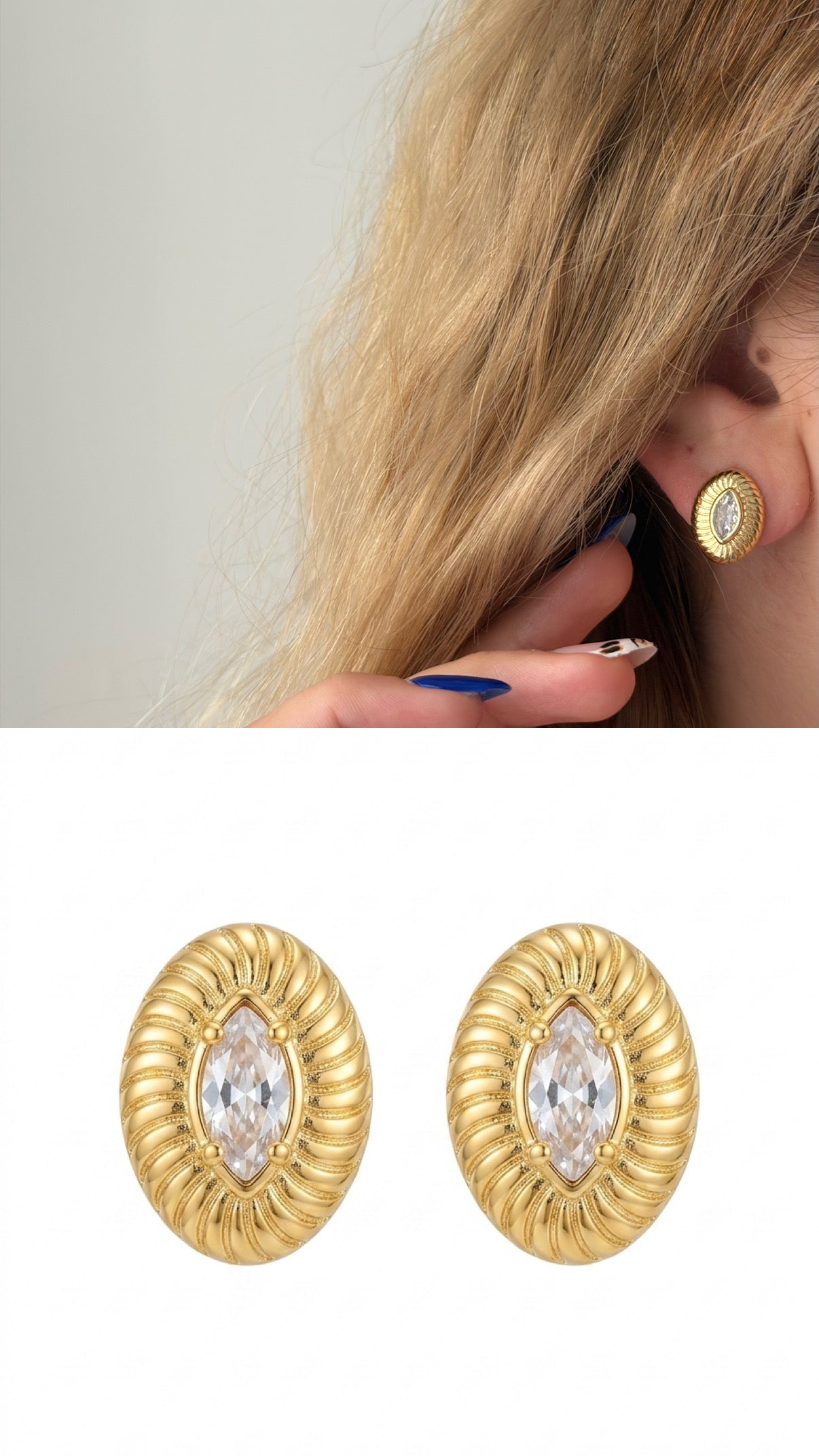 14K Gold Plated Cubic Zirconia Vip 14k earrings  – Catwalk Jewellery wholesale jewelry VIP 14K EARRINGS  Catwalk Jewellery Europe