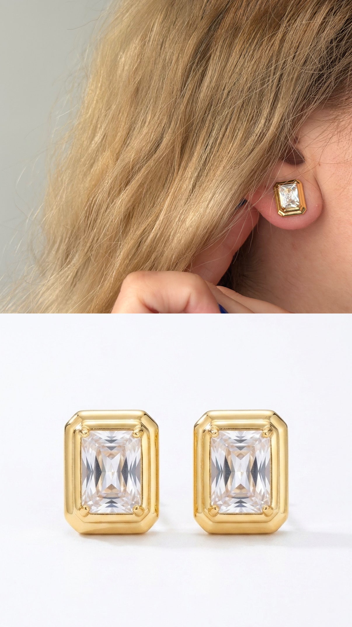 14K Gold Plated Cubic Zirconia Vip 14k earrings  – Catwalk Jewellery wholesale jewelry VIP 14K EARRINGS  Catwalk Jewellery Europe