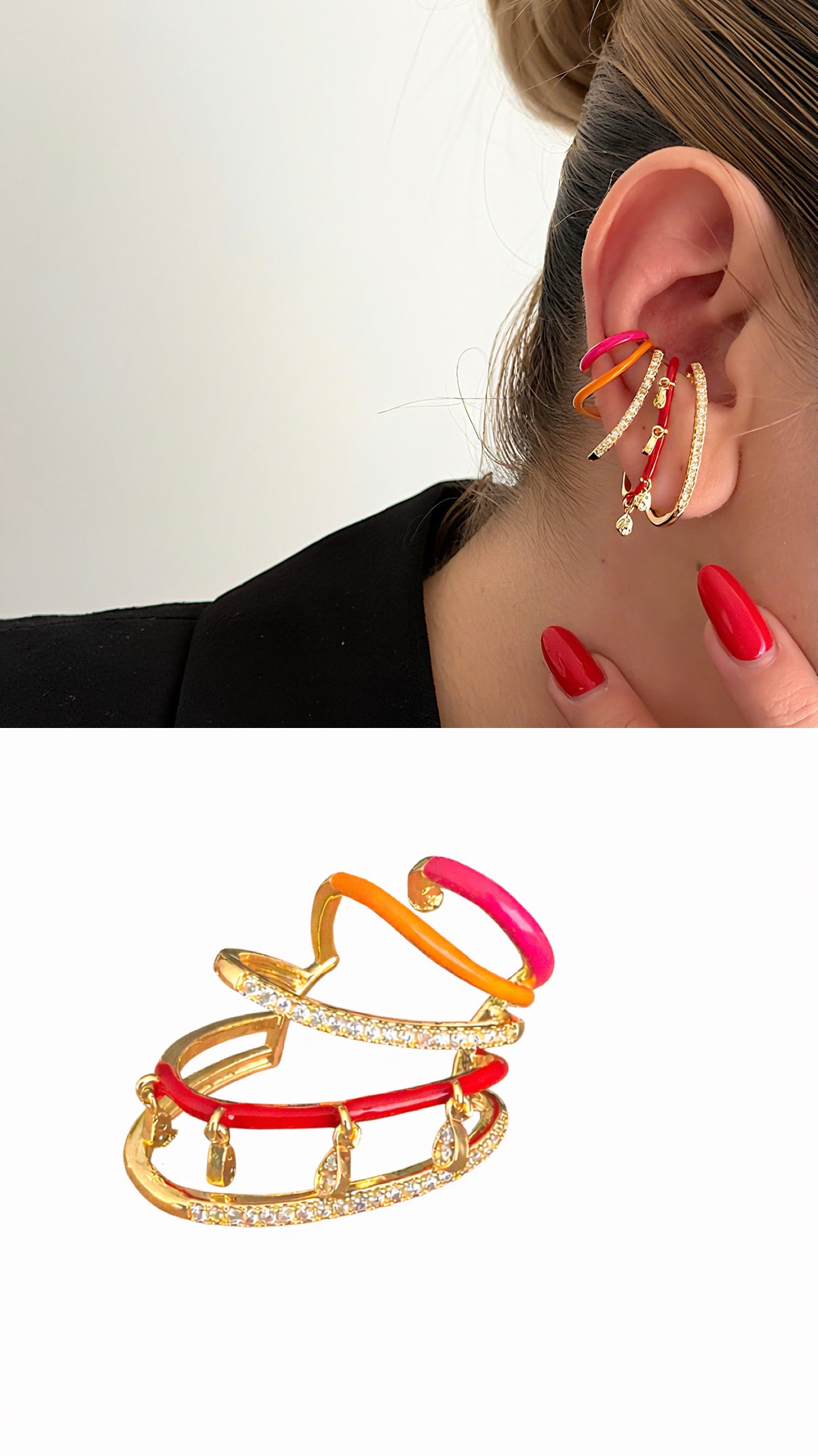 MY1VPEARC00120 gold-ear-cuff-stainless-steel-waterproof-trendy-wholesale-myaccessories wholesale jewelry EARCUFFS  Catwalk Jewellery Europe