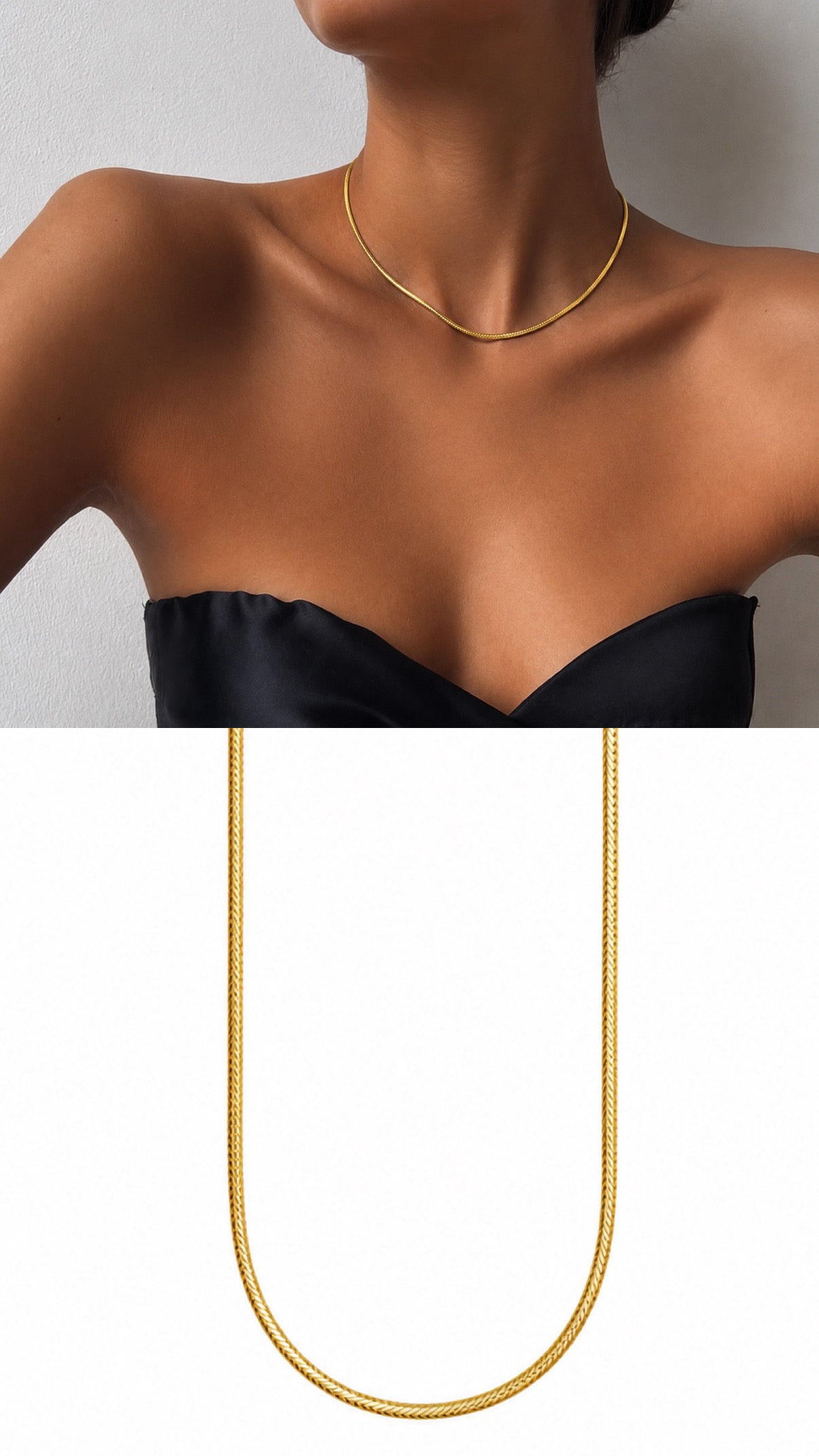 MY1VPNKLC0023 gold-necklace-stainless-steel-waterproof-layered-trendy-wholesale-myaccessories wholesale jewelry NECKLACE  Catwalk Jewellery Europe