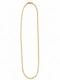 Gold Pyramid Studded Station Chain Necklace - CW1NKL0020 | Wholesale Stainless Steel Jewelry Catwalk Jewellery Europe