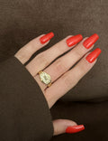 CW1RING0097-gold-cz-pave-buckle-clasp-curb-chain-ring-catwalkjewellery wholesale jewelry RINGS Catwalk Jewellery Europe