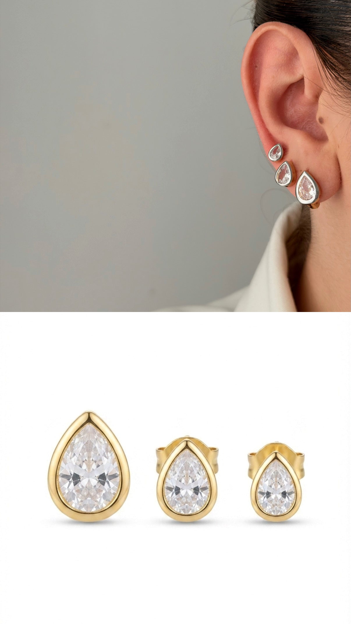 14K Gold Plated Cubic Zirconia Vip 14k earrings  – Catwalk Jewellery wholesale jewelry VIP 14K EARRINGS  Catwalk Jewellery Europe