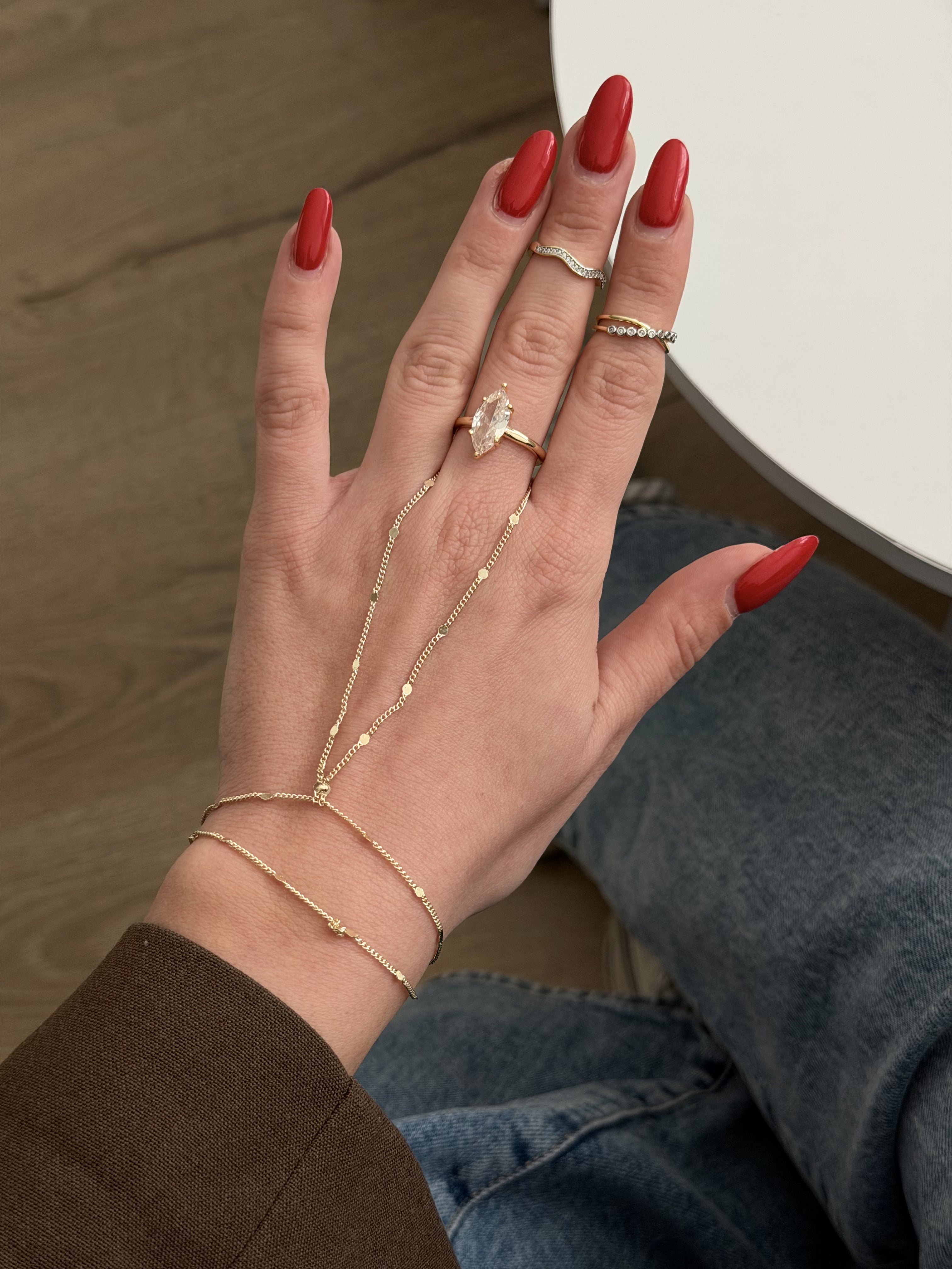 MY1VPHNDC0015 gold-hand-chain-stainless-steel-waterproof-trendy-wholesale-myaccessories wholesale jewelry HAND CHAINS  Catwalk Jewellery Europe