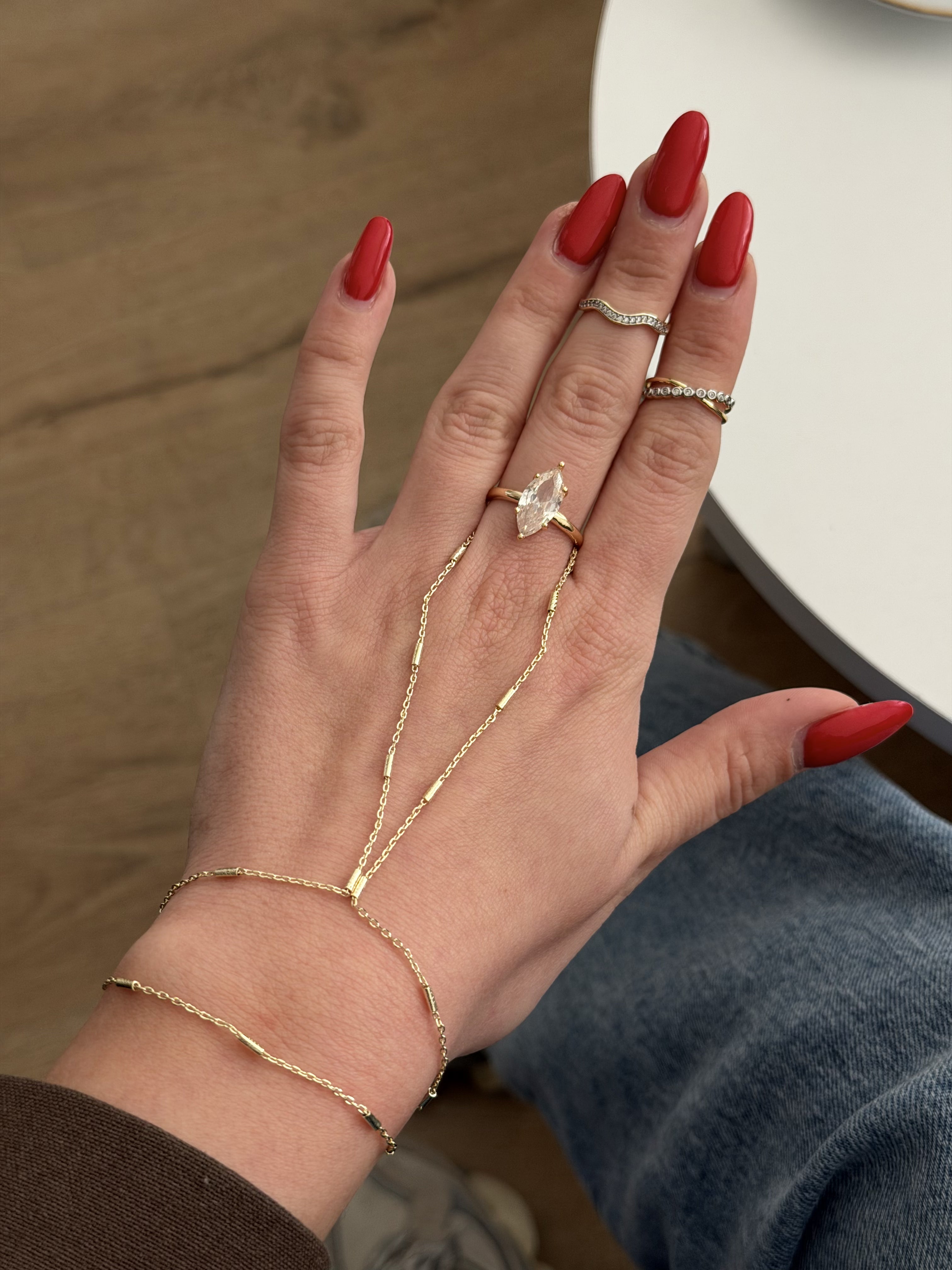 MY1VPHNDC005 gold-hand-chain-stainless-steel-waterproof-trendy-wholesale-myaccessories wholesale jewelry HAND CHAINS  Catwalk Jewellery Europe