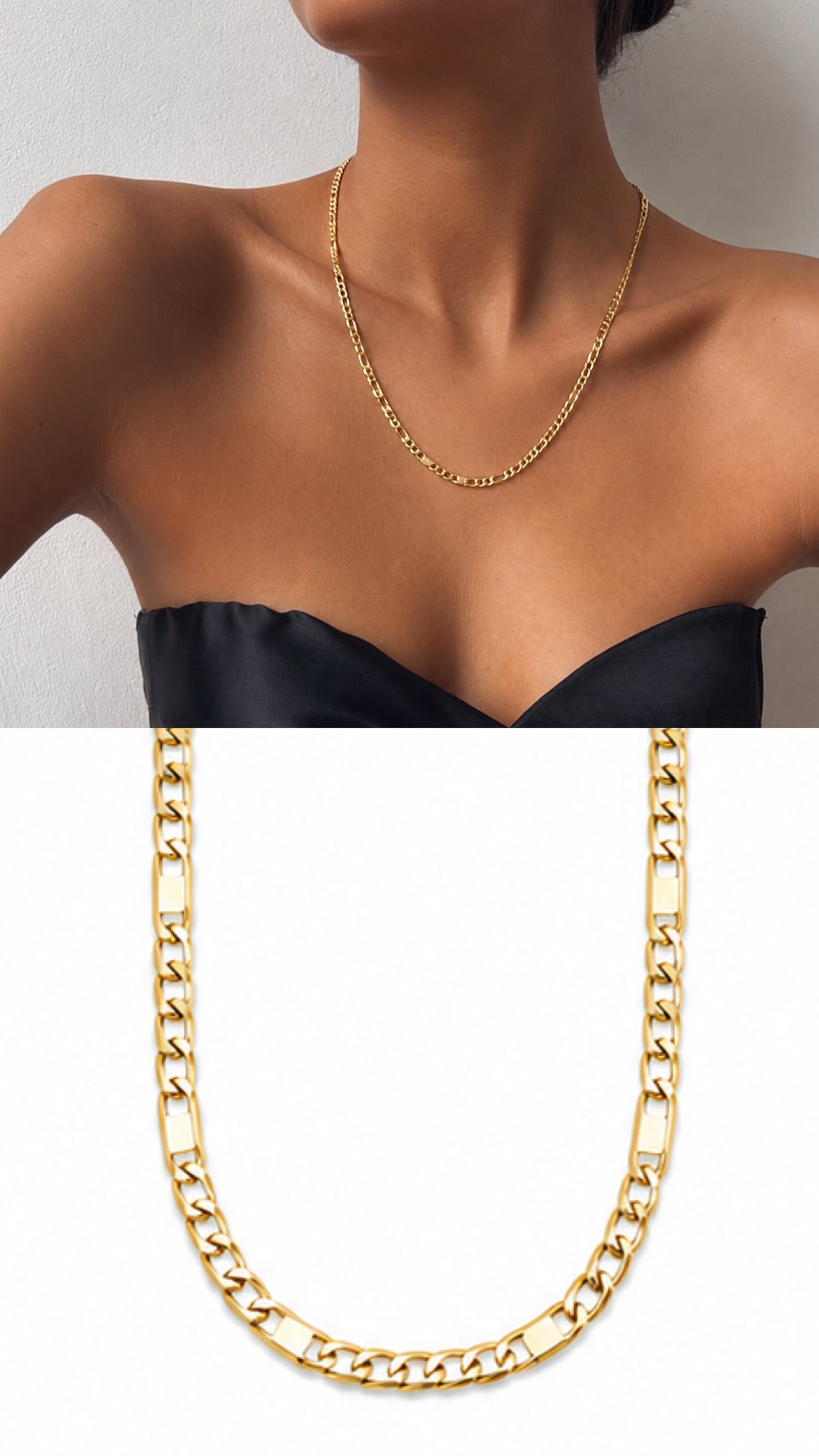 MY1VPNKLC0034 gold-necklace-stainless-steel-waterproof-layered-trendy-wholesale-myaccessories wholesale jewelry NECKLACE  Catwalk Jewellery Europe