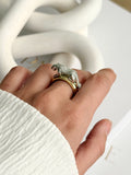 18K Gold Plated Stainless Steel Pave CZ Leopard Panther Statement Ring - CW1RING00218 | Wholesale Stainless Steel Jewelry Catwalk Jewellery Europe