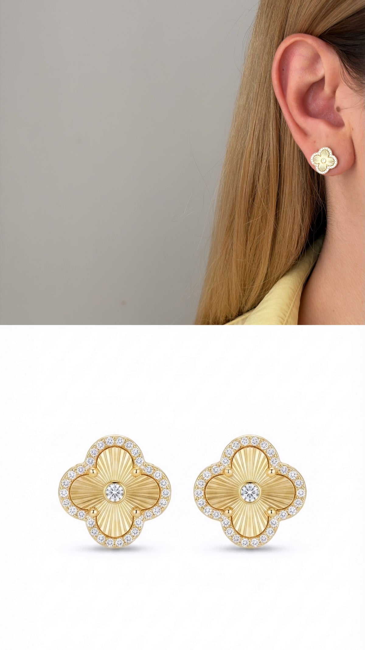 14K Gold Plated Cubic Zirconia Vip 14k earrings  – Catwalk Jewellery wholesale jewelry VIP 14K EARRINGS  Catwalk Jewellery Europe
