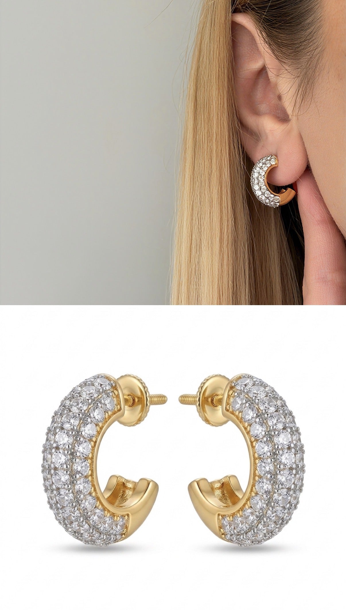 14K Gold Plated Cubic Zirconia Vip 14k earrings  – Catwalk Jewellery wholesale jewelry VIP 14K EARRINGS  Catwalk Jewellery Europe