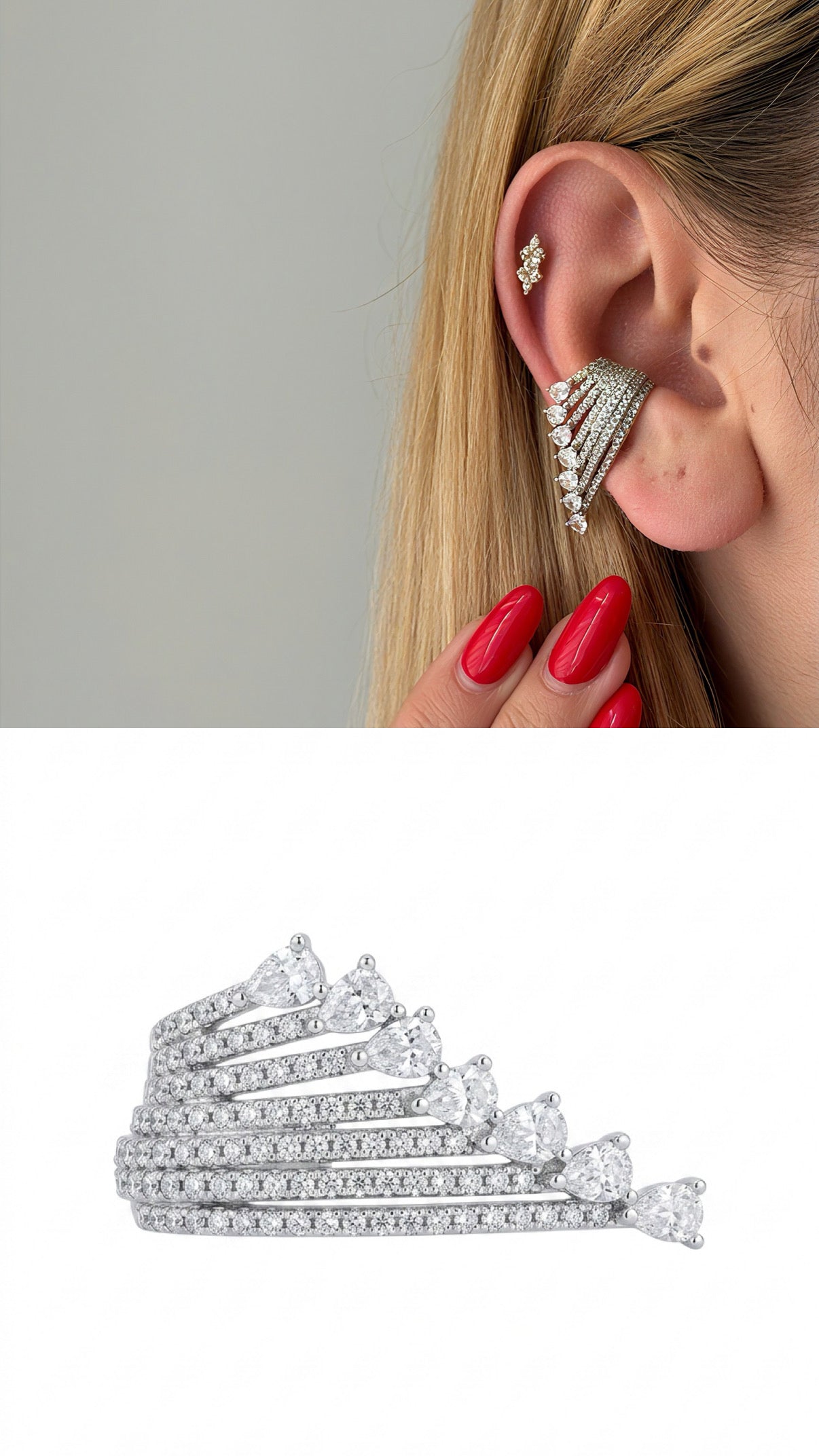MY1VPEARC00126 gold-ear-cuff-stainless-steel-waterproof-trendy-wholesale-myaccessories wholesale jewelry EARCUFFS  Catwalk Jewellery Europe