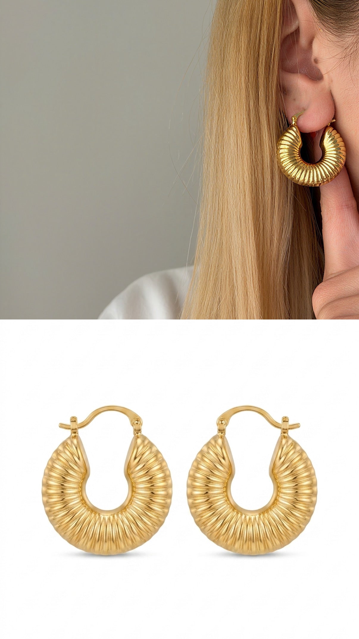 MY1VPERNG00133 gold-hoop-earrings-stainless-steel-myaccessories wholesale jewelry VIP 14K EARRINGS  Catwalk Jewellery Europe