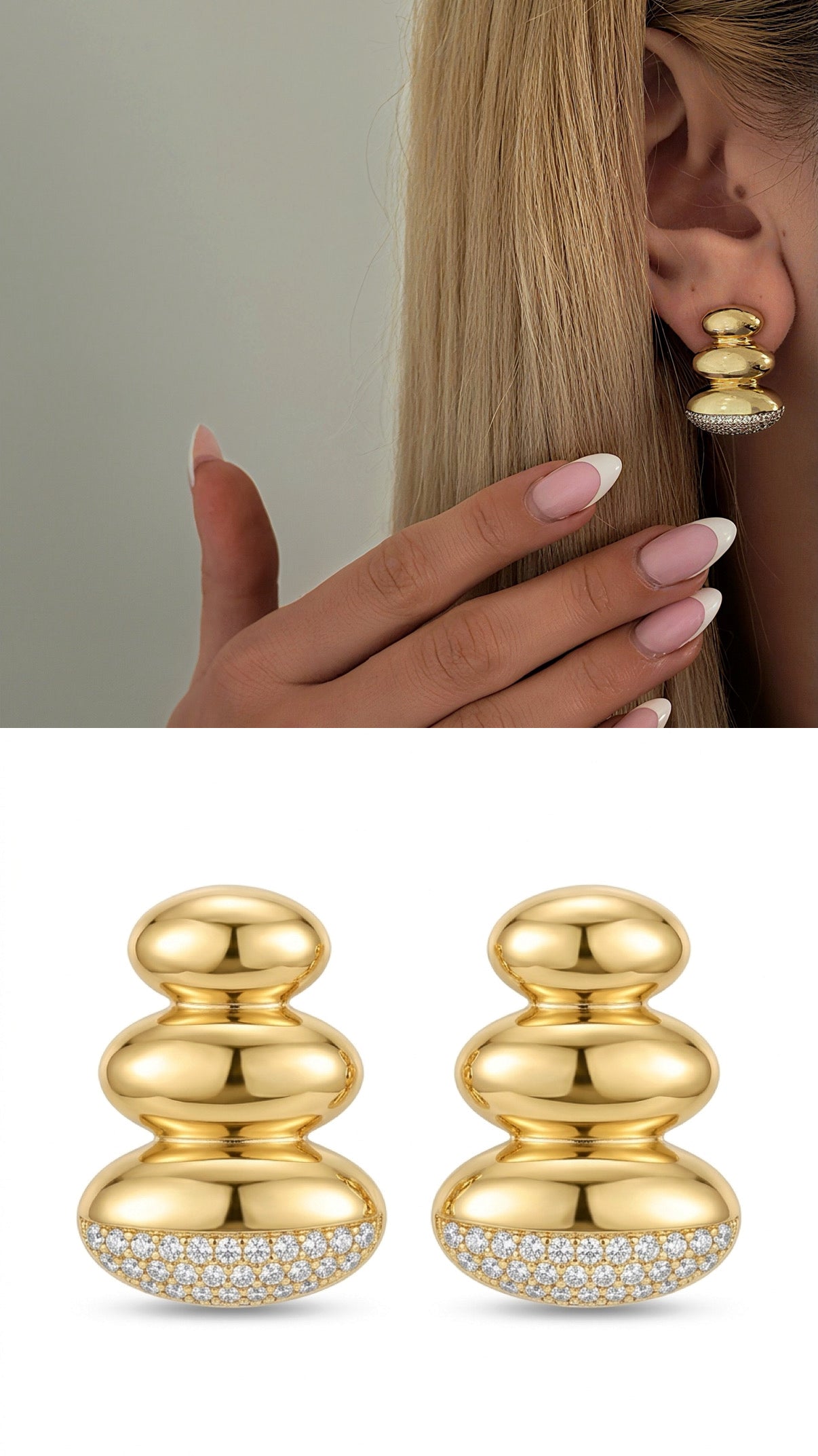 14K Gold Plated Cubic Zirconia Vip 14k earrings  – Catwalk Jewellery wholesale jewelry VIP 14K EARRINGS  Catwalk Jewellery Europe