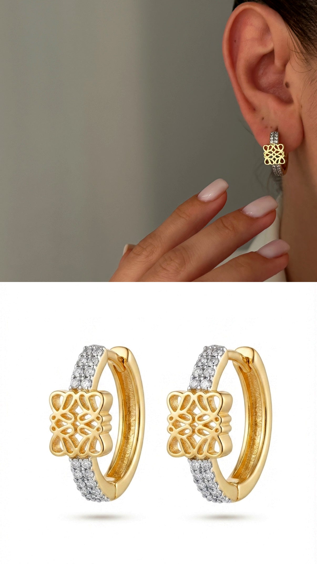 14K Gold Plated Cubic Zirconia Vip 14k earrings  – Catwalk Jewellery wholesale jewelry VIP 14K EARRINGS  Catwalk Jewellery Europe