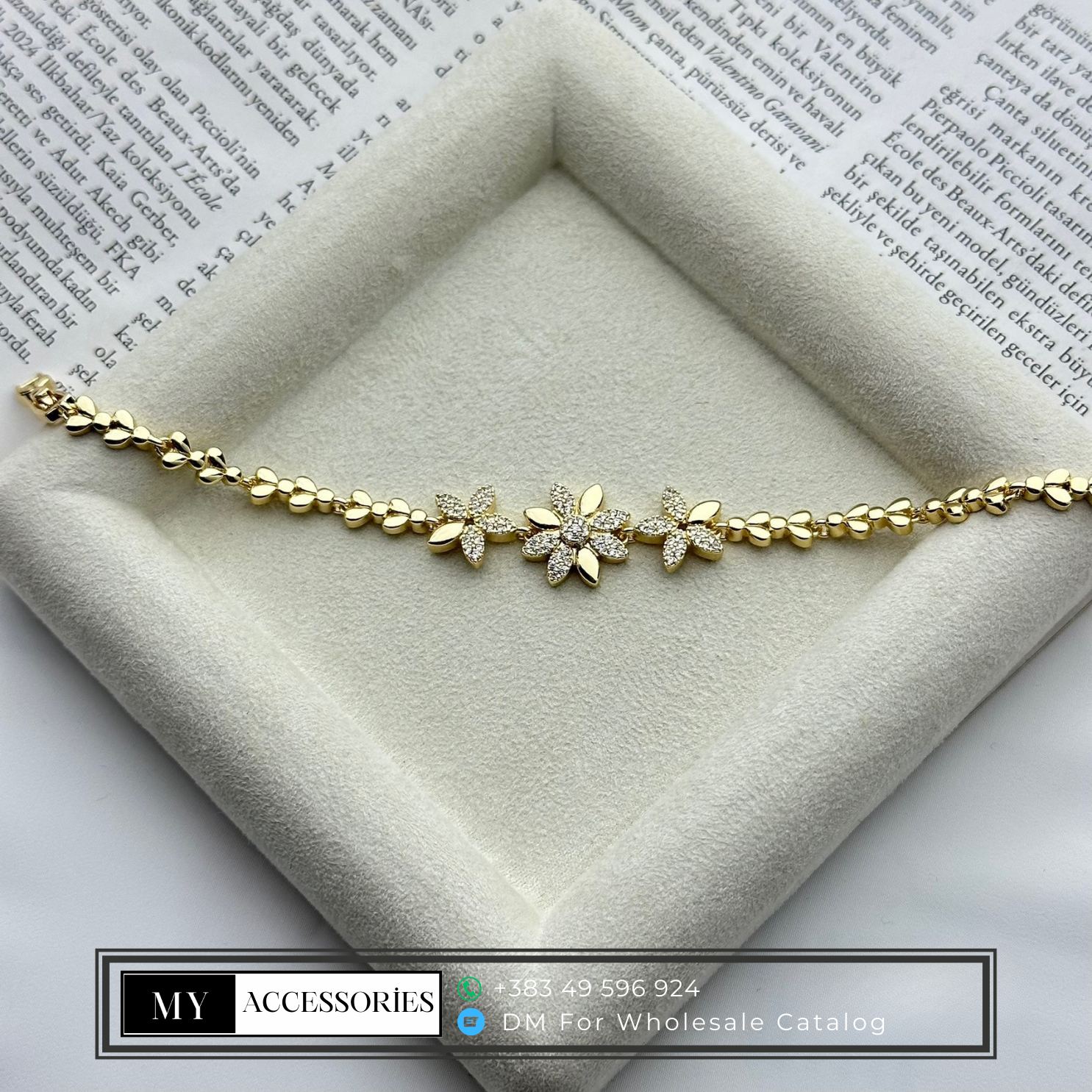 MY5V14BRC050 wholesale jewelry VIP 14K BRACELETS Catwalk Jewellery Europe