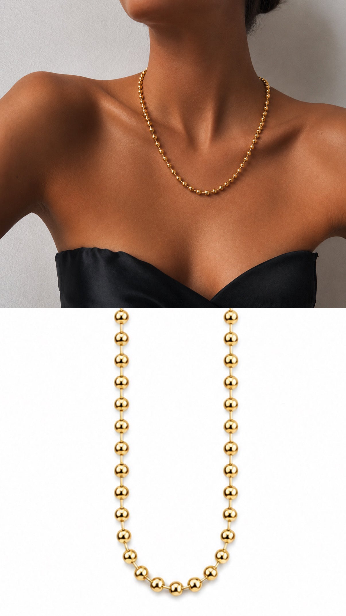 MY1VPNKLC0052 gold-necklace-stainless-steel-waterproof-layered-trendy-wholesale-myaccessories wholesale jewelry NECKLACE  Catwalk Jewellery Europe