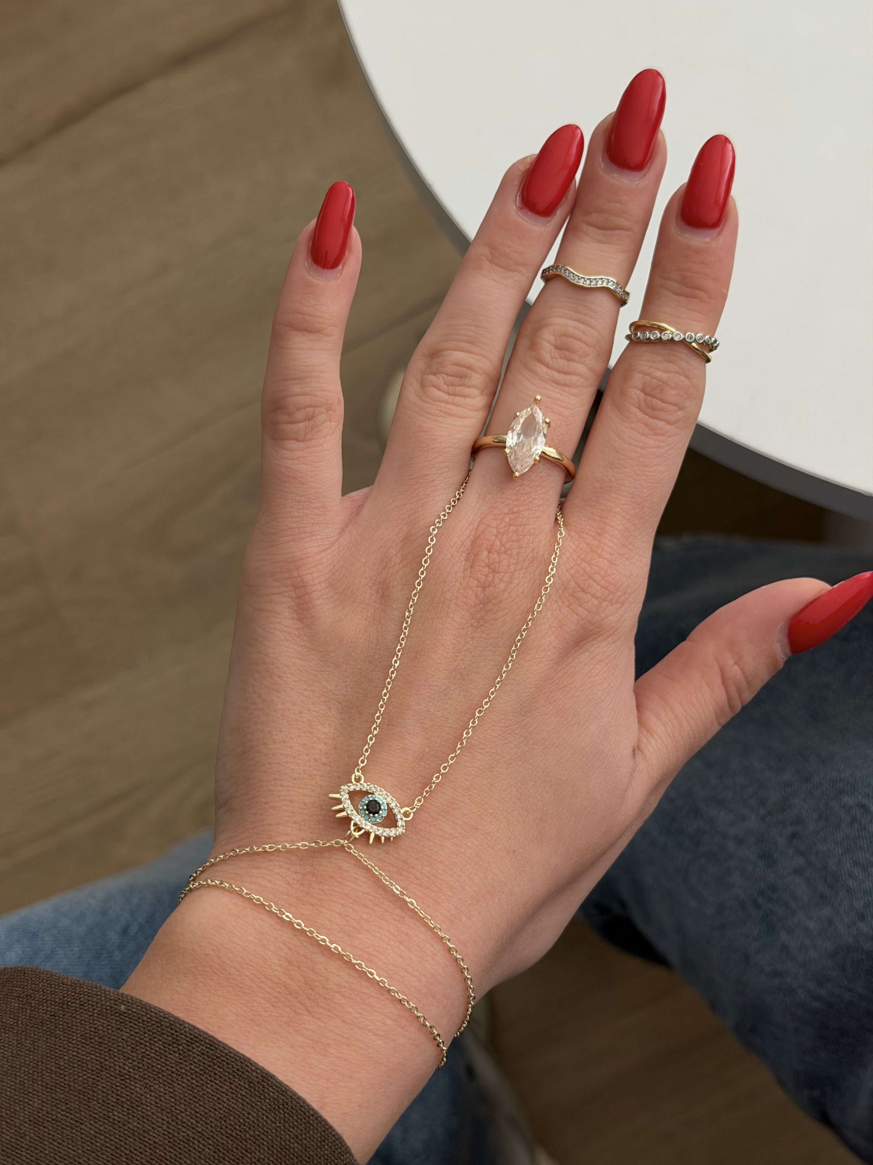 MY1VPHNDC0042 gold-hand-chain-stainless-steel-waterproof-trendy-wholesale-myaccessories wholesale jewelry HAND CHAINS  Catwalk Jewellery Europe