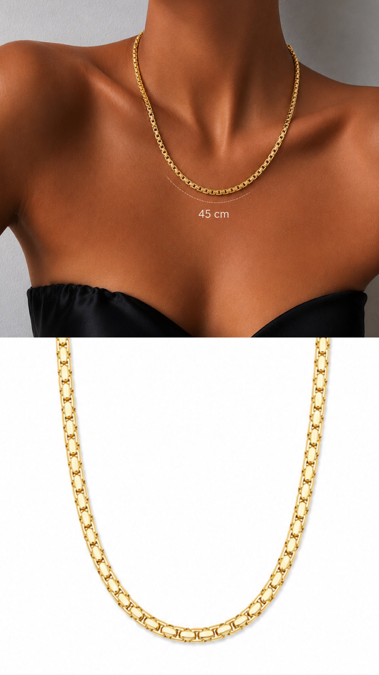 MY1VPNKLC0059 gold-necklace-stainless-steel-waterproof-layered-trendy-wholesale-myaccessories wholesale jewelry NECKLACE  Catwalk Jewellery Europe