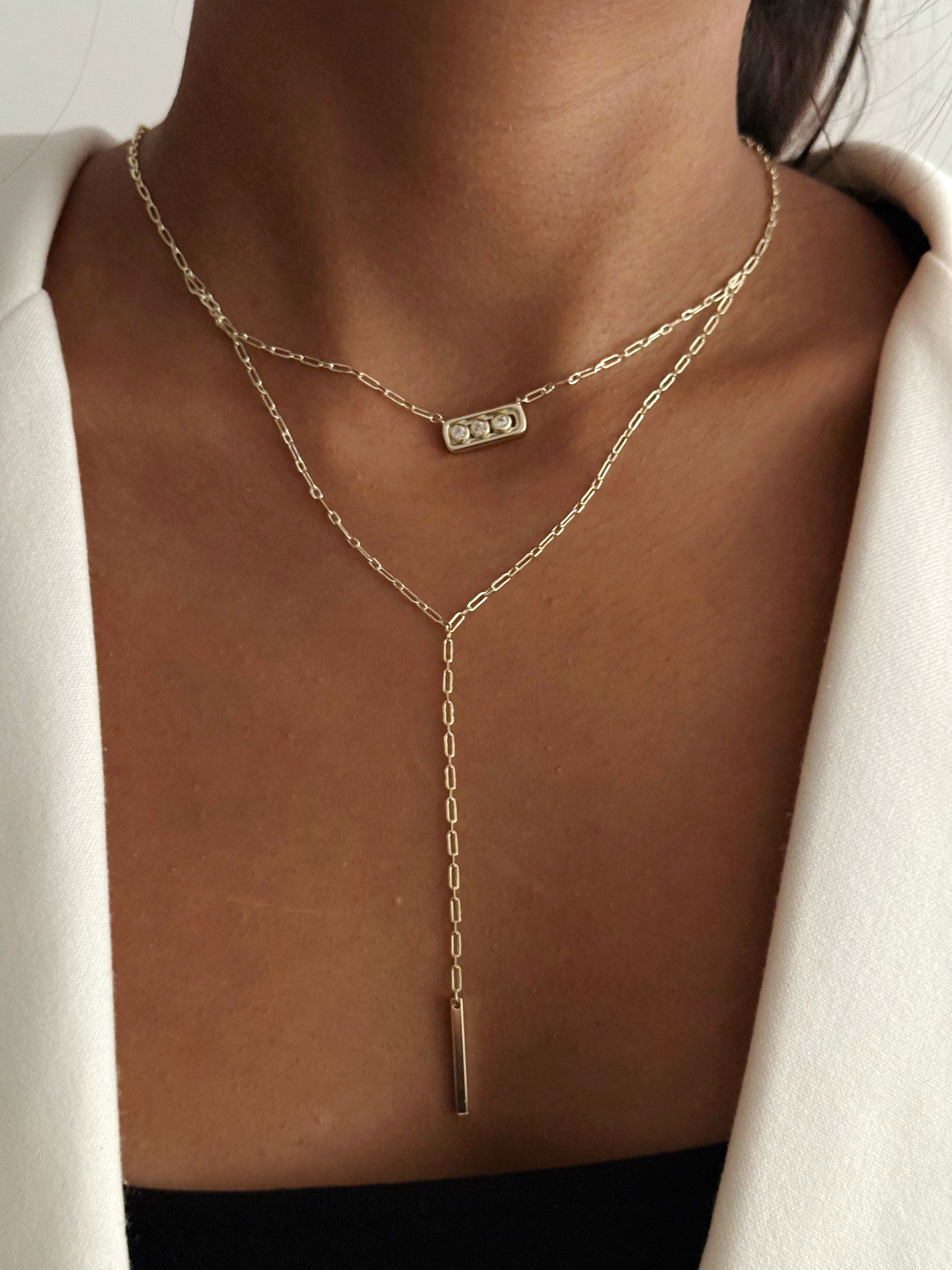 MY1VPYNKLC0030 gold-y-necklace-stainless-steel-waterproof-layered-trendy-wholesale-myaccessories wholesale jewelry Y NECKLACE Catwalk Jewellery Europe