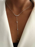 MY1VPYNKLC0031 gold-y-necklace-stainless-steel-waterproof-layered-trendy-wholesale-myaccessories wholesale jewelry Y NECKLACE Catwalk Jewellery Europe