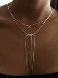 MY1VPYNKLC004 gold-y-necklace-stainless-steel-waterproof-layered-trendy-wholesale-myaccessories wholesale jewelry Y NECKLACE Catwalk Jewellery Europe