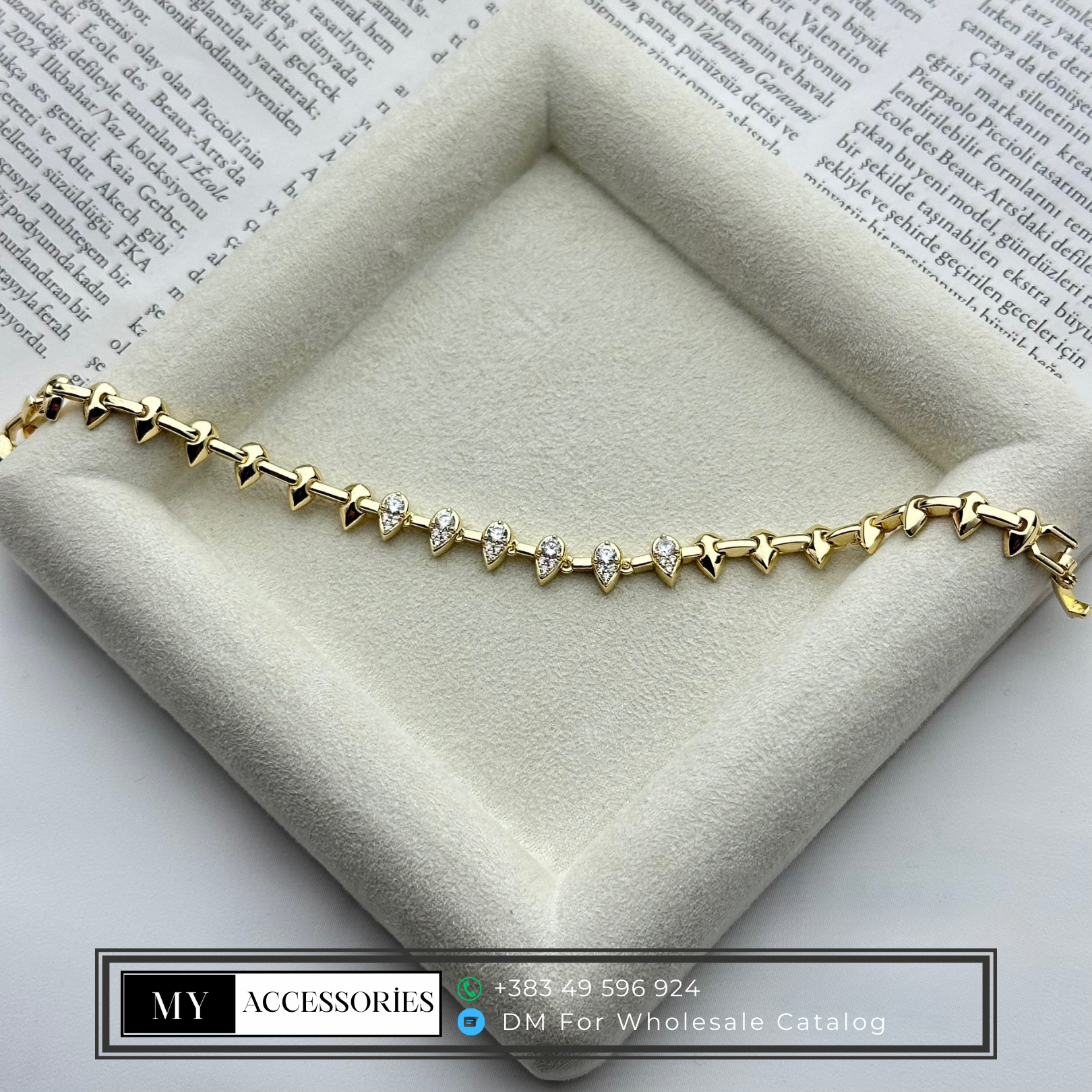 MY5V14BRC075 wholesale jewelry VIP 14K BRACELETS Catwalk Jewellery Europe