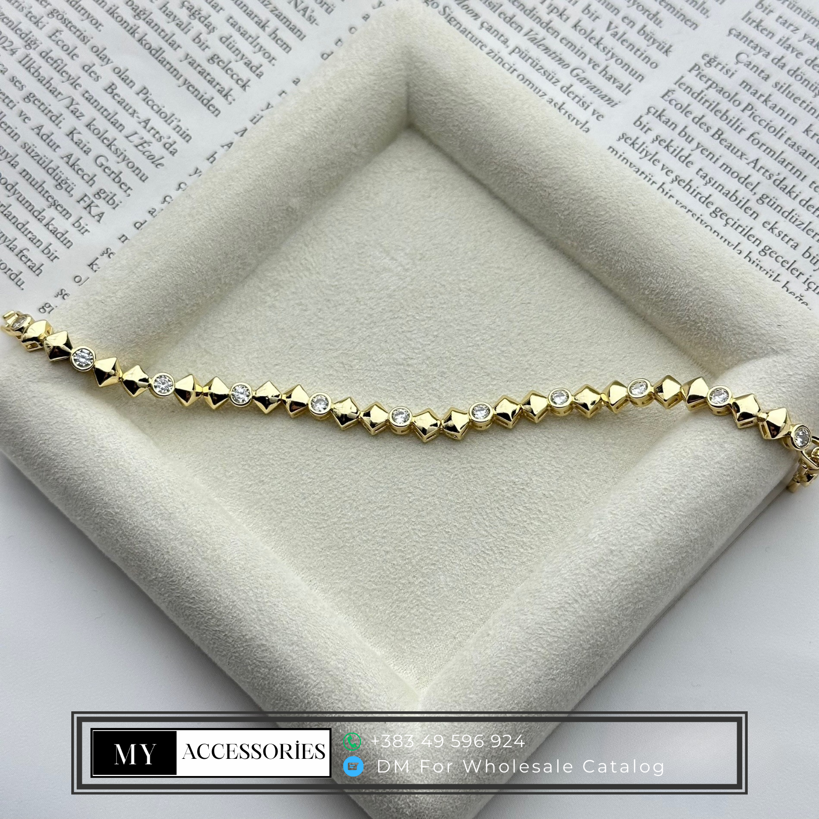 MY5V14BRC077 wholesale jewelry VIP 14K BRACELETS Catwalk Jewellery Europe