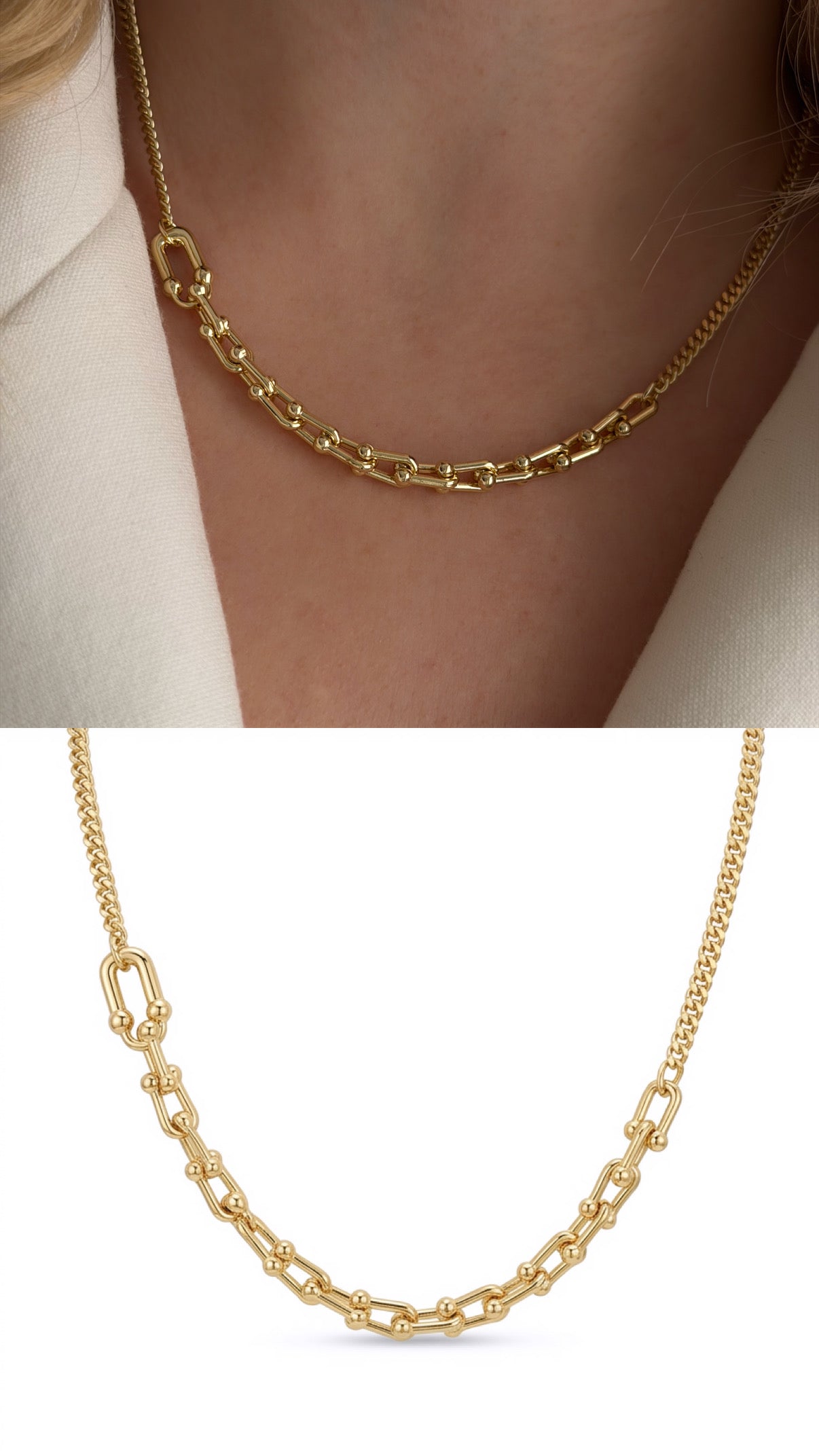 MY1VPNKLC0077 gold-necklace-stainless-steel-waterproof-layered-trendy-wholesale-myaccessories wholesale jewelry NECKLACE  Catwalk Jewellery Europe