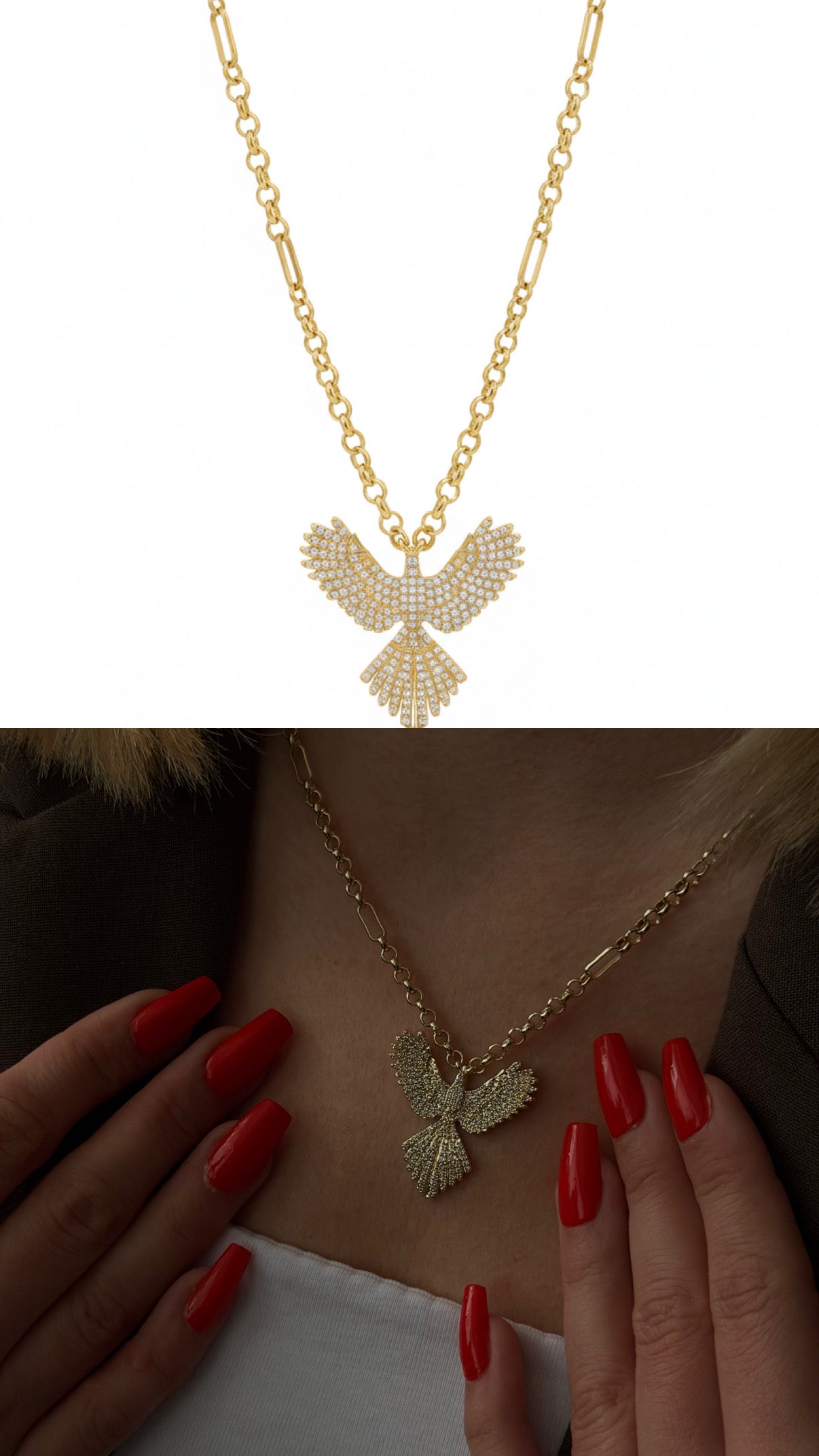 MY1VPNKLC0080 gold-necklace-stainless-steel-waterproof-layered-trendy-wholesale-myaccessories wholesale jewelry NECKLACE  Catwalk Jewellery Europe