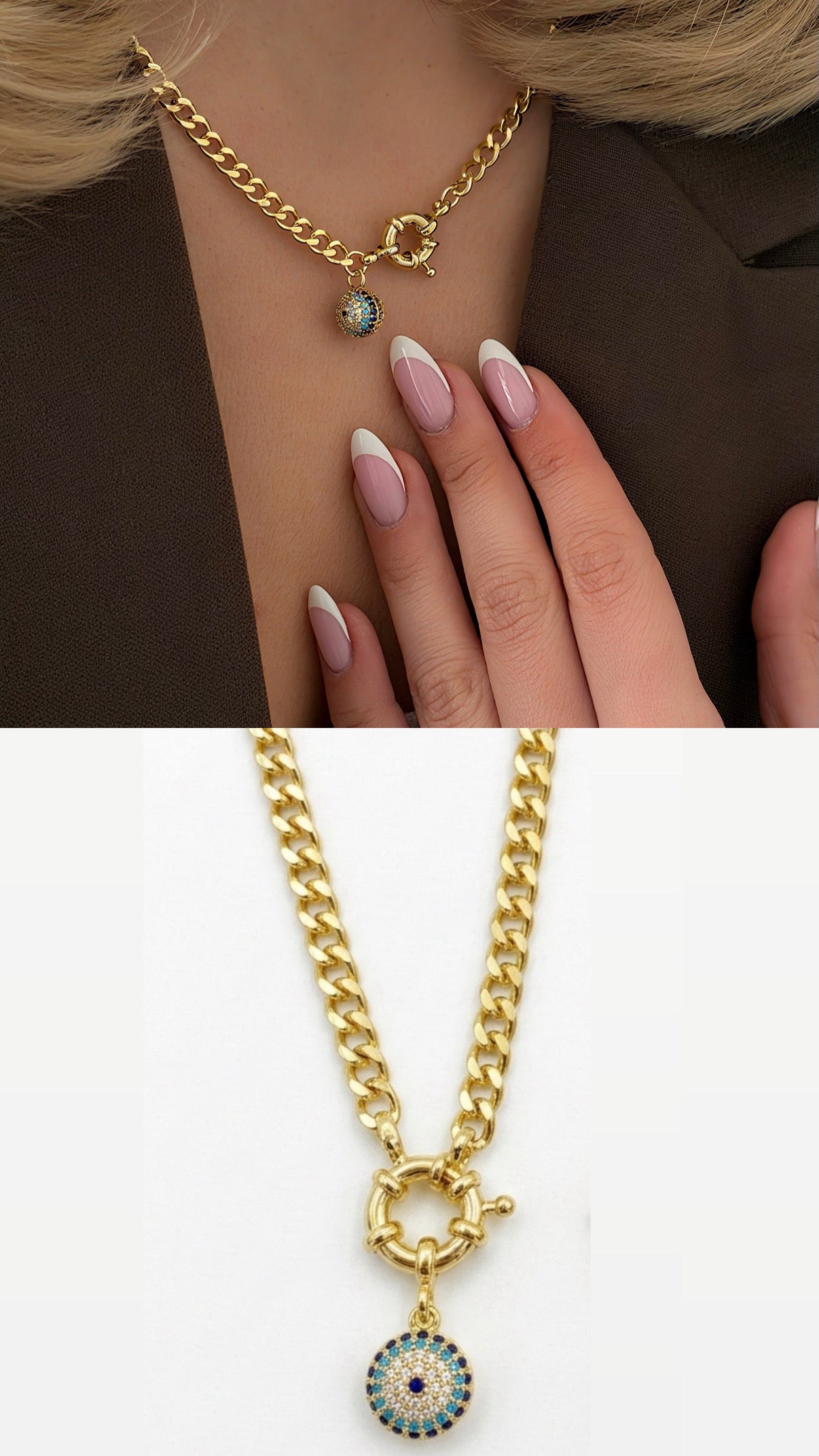 MY1VPNKLC0081 gold-necklace-stainless-steel-waterproof-layered-trendy-wholesale-myaccessories wholesale jewelry NECKLACE  Catwalk Jewellery Europe