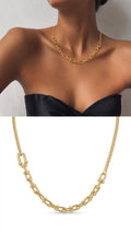 MY1VPNKLC0083 gold-necklace-stainless-steel-waterproof-layered-trendy-wholesale-myaccessories wholesale jewelry NECKLACE  Catwalk Jewellery Europe