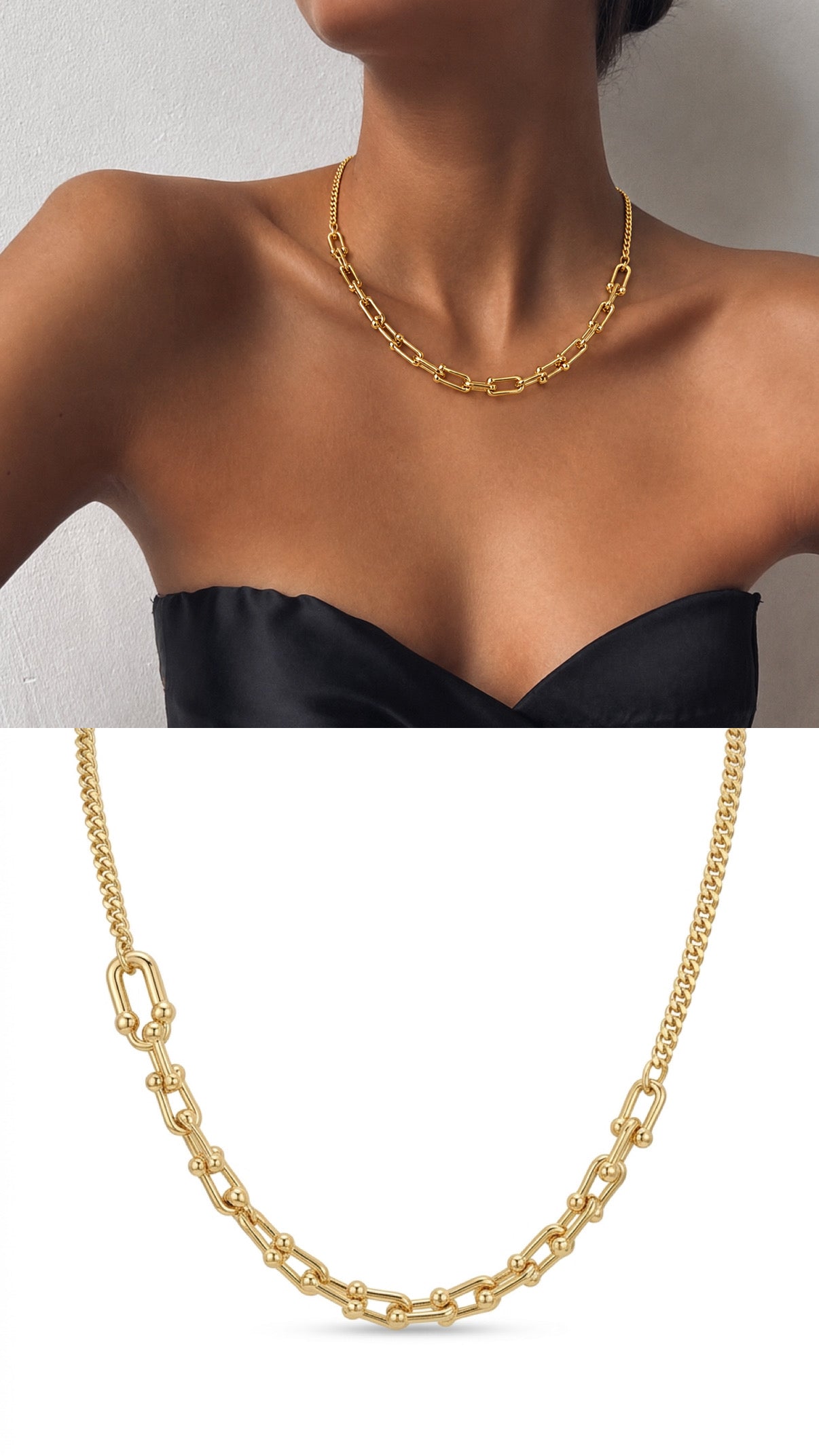MY1VPNKLC0083 gold-necklace-stainless-steel-waterproof-layered-trendy-wholesale-myaccessories wholesale jewelry NECKLACE  Catwalk Jewellery Europe