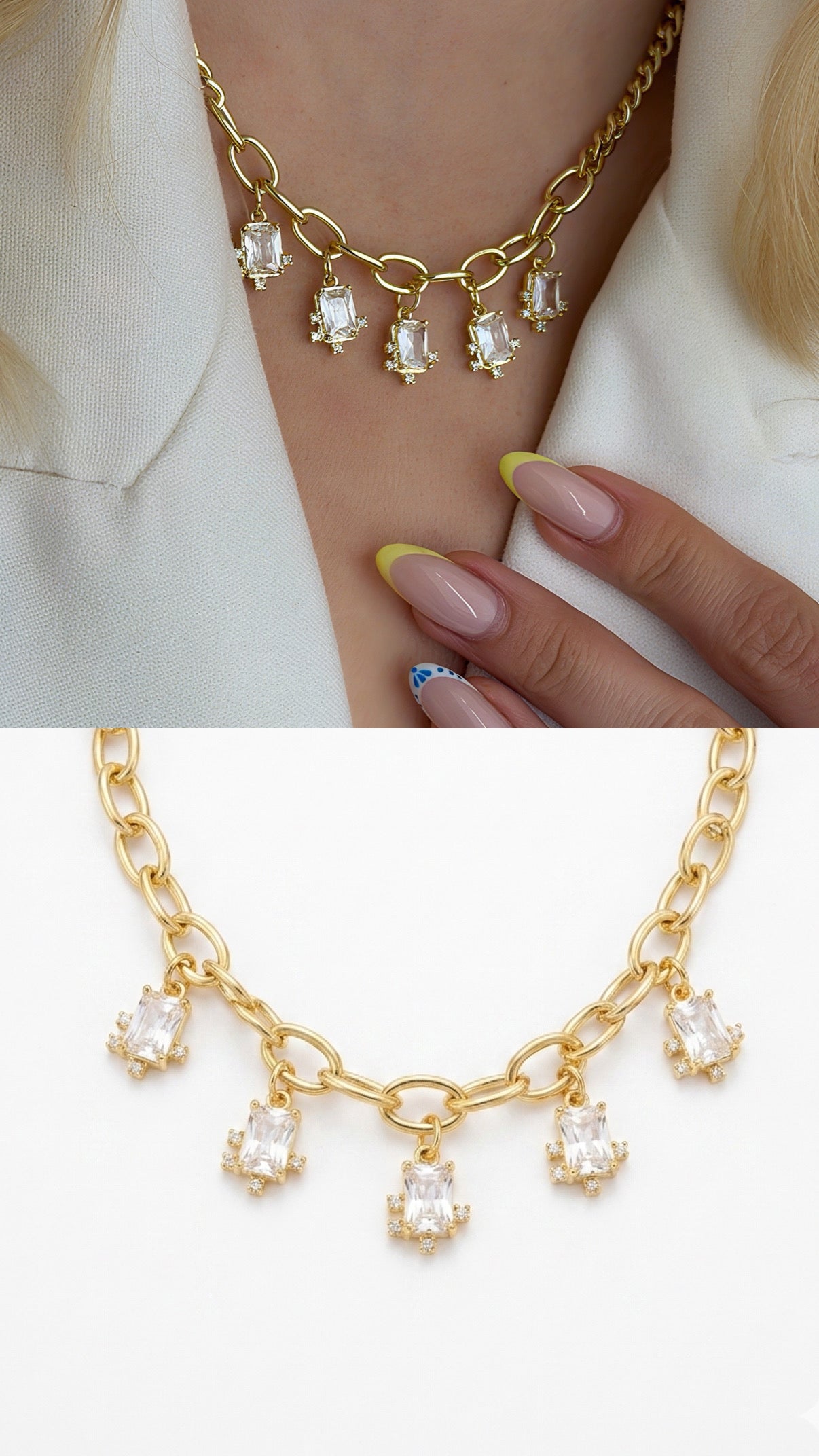 MY1VPNKLC0093 gold-necklace-stainless-steel-waterproof-layered-trendy-wholesale-myaccessories wholesale jewelry NECKLACE  Catwalk Jewellery Europe