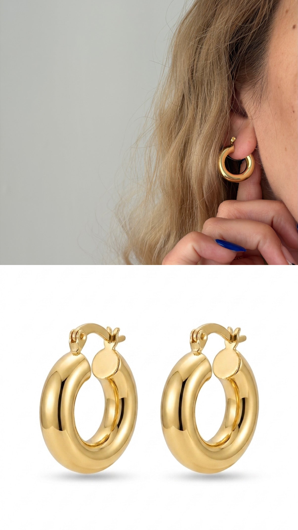 Gold Cz Pave Wide Ribbed Huggie Earrings wholesale jewelry VIP 14K EARRINGS  Catwalk Jewellery Europe