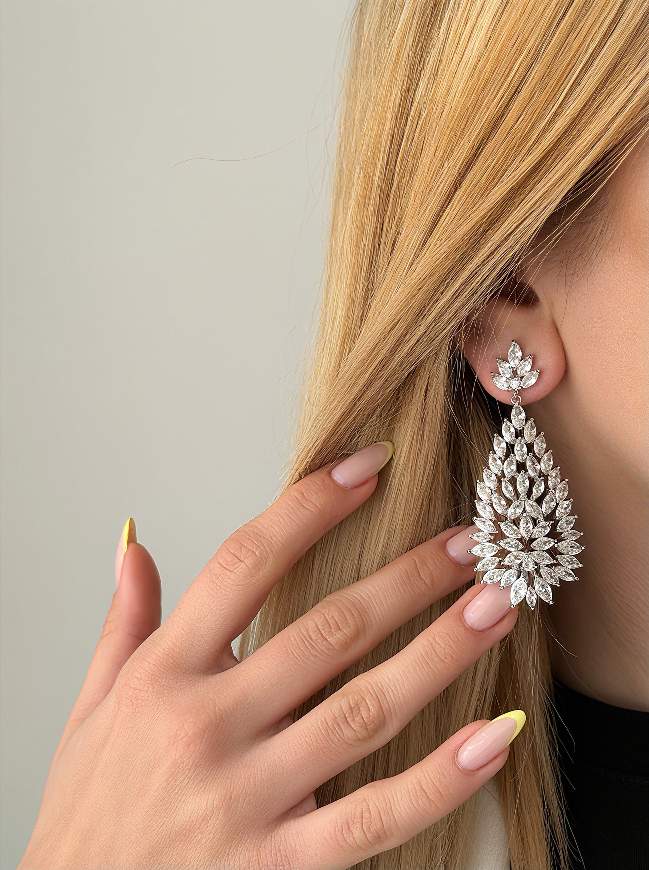 Zircon Statement Drop Earrings Luxury Bridal Wholesale Myaccessories wholesale jewelry STATEMENT EARRİNGS Catwalk Jewellery Europe